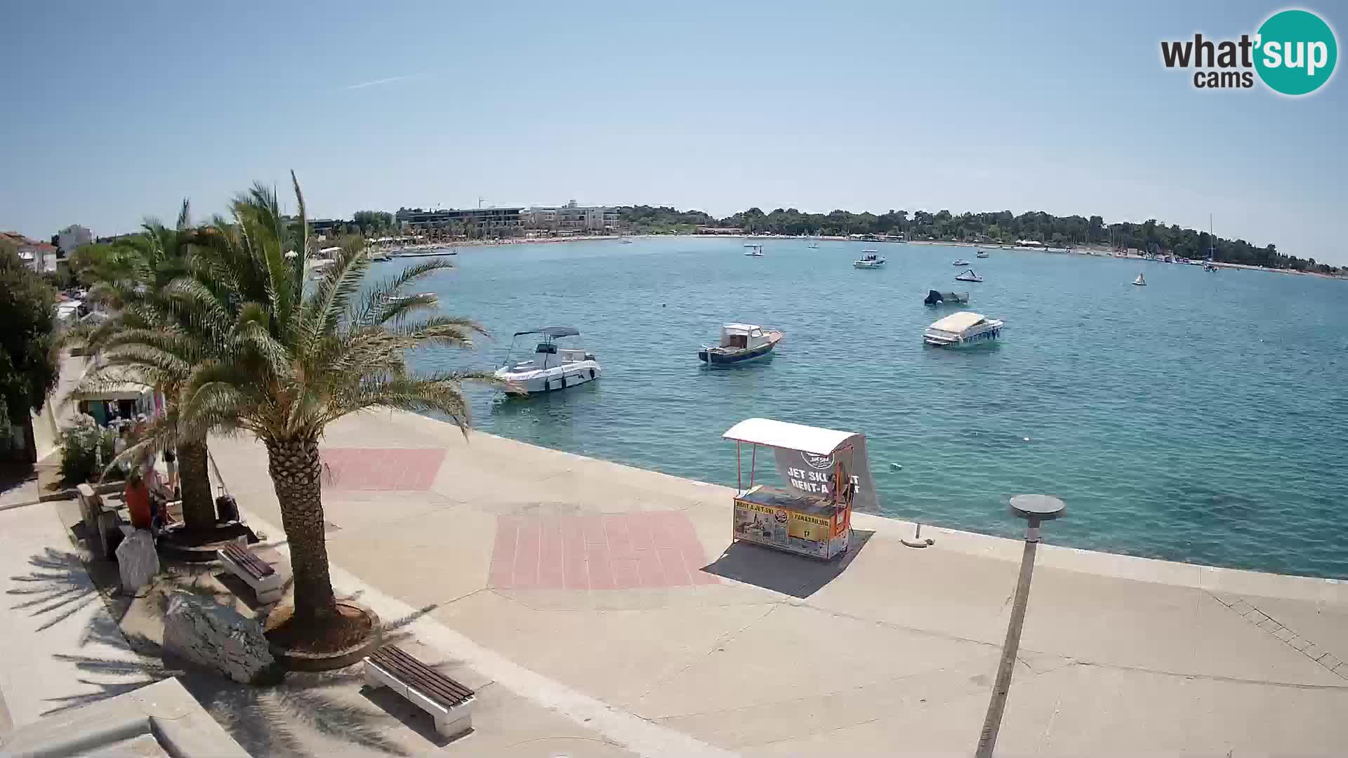 Seaside promenade in Novalja