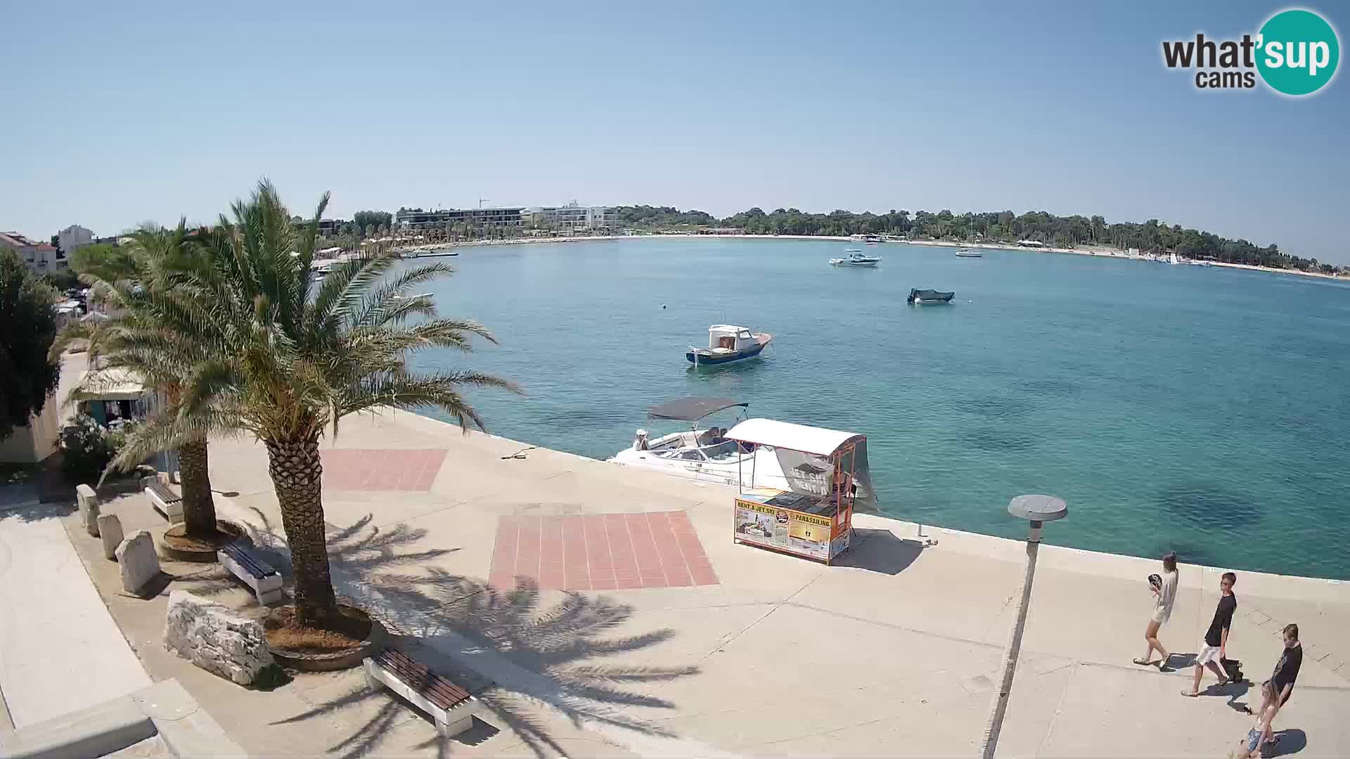 Seaside promenade in Novalja