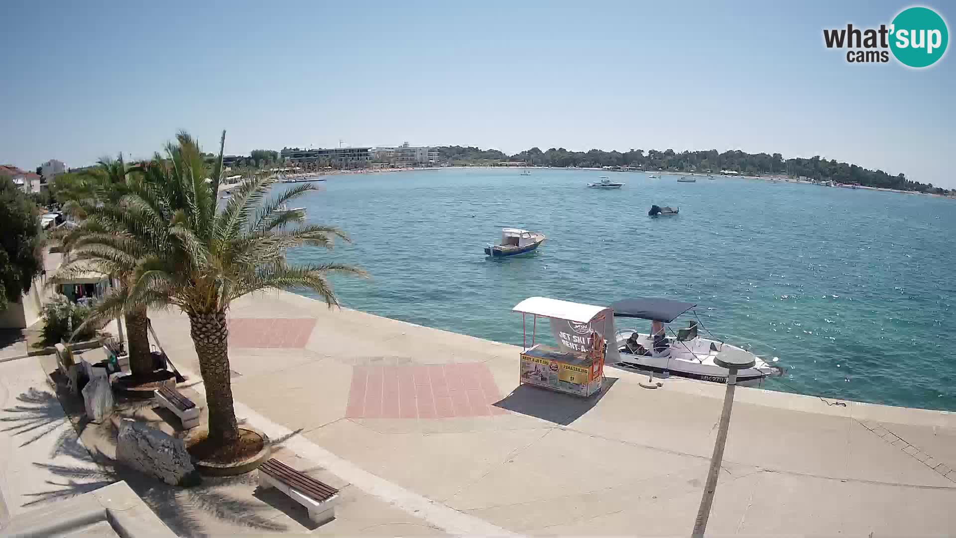 Seaside promenade in Novalja