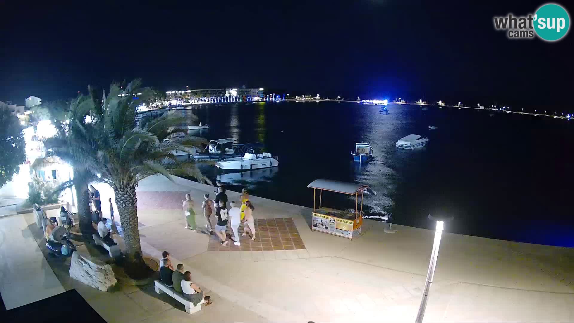 Seaside promenade in Novalja