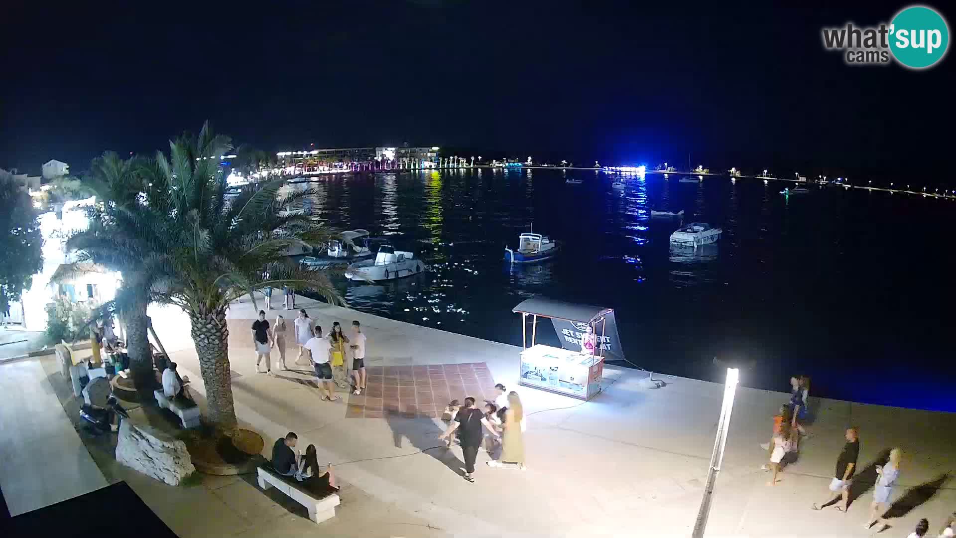 Seaside promenade in Novalja