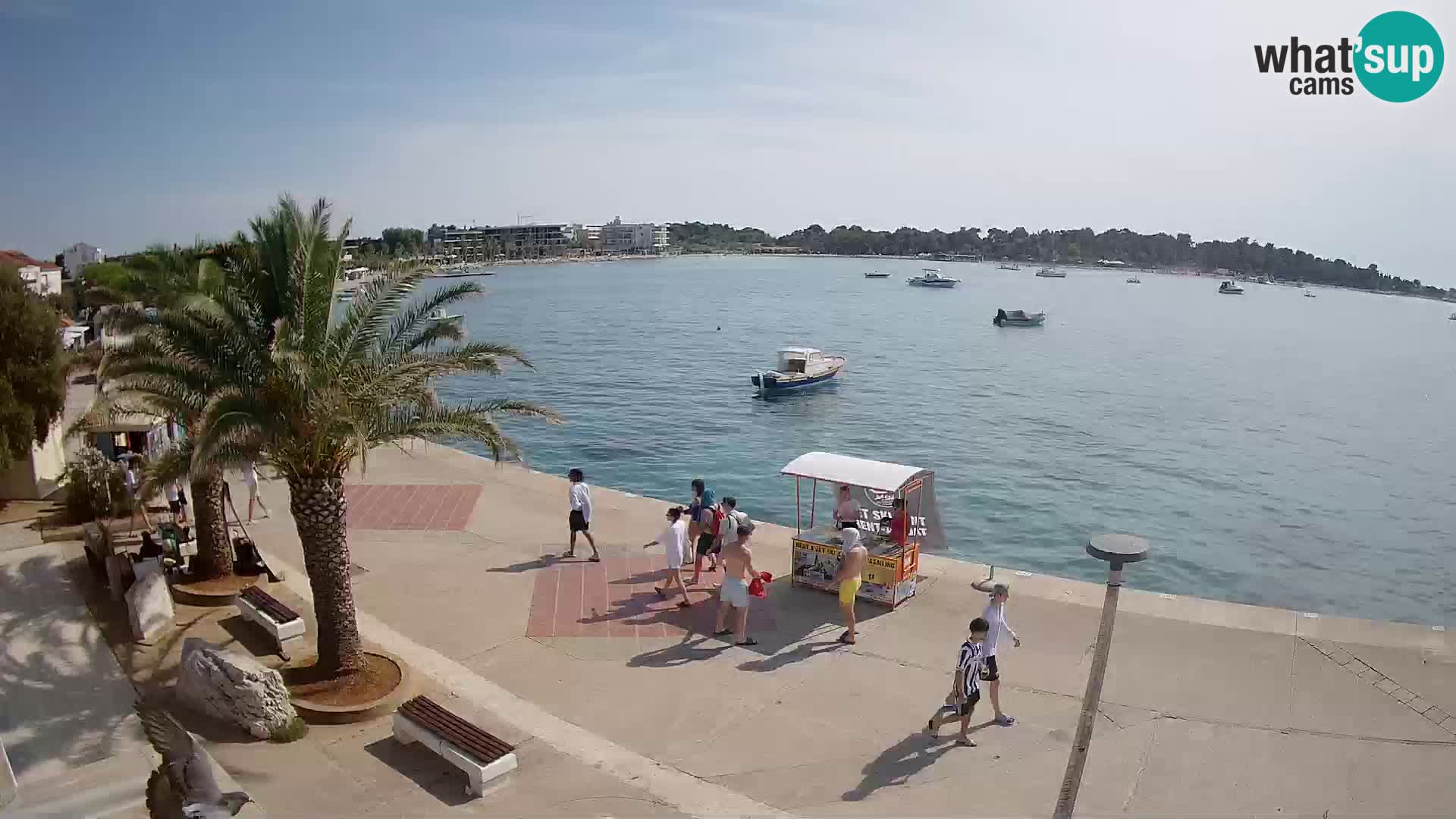 Seaside promenade in Novalja