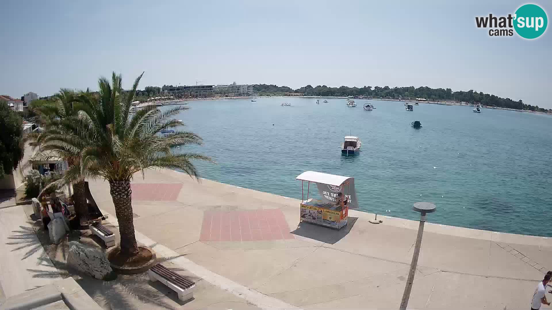 Seaside promenade in Novalja