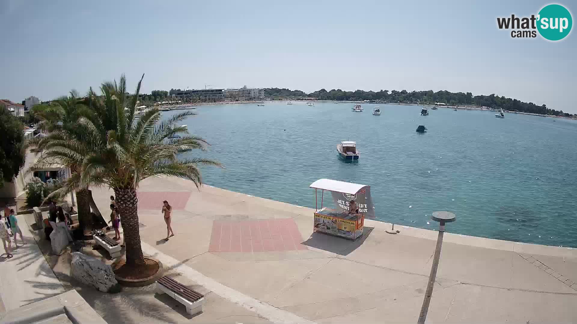 Seaside promenade in Novalja