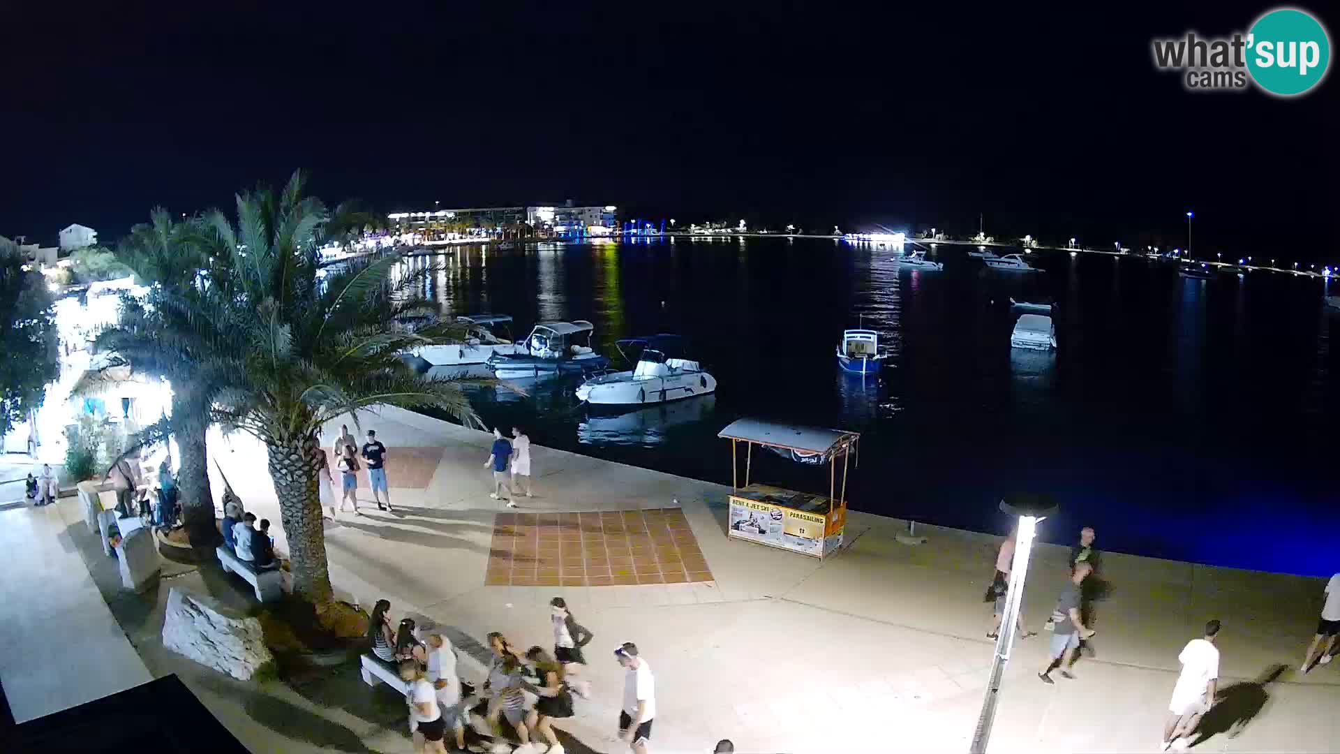 Seaside promenade in Novalja