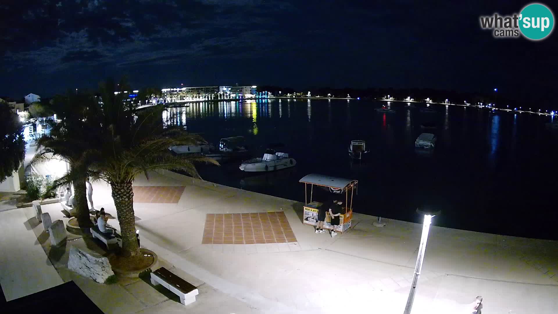 Seaside promenade in Novalja