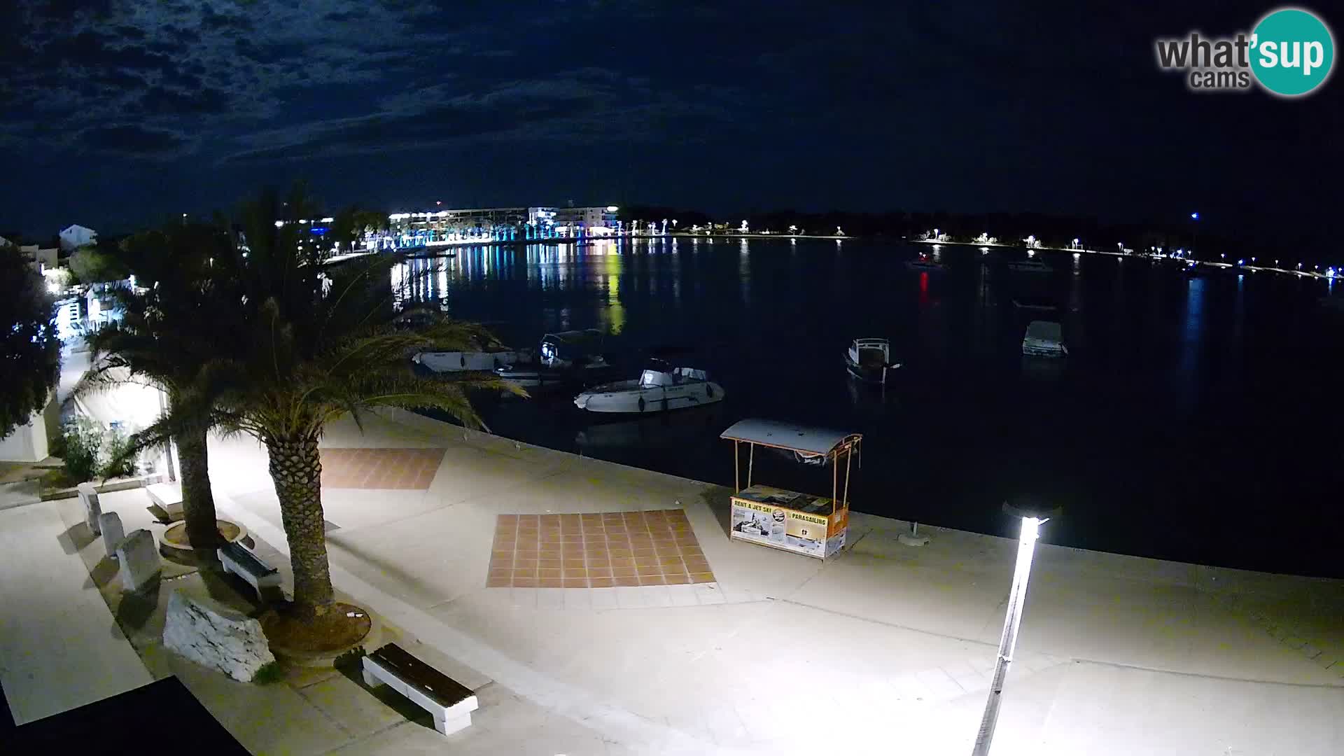 Seaside promenade in Novalja