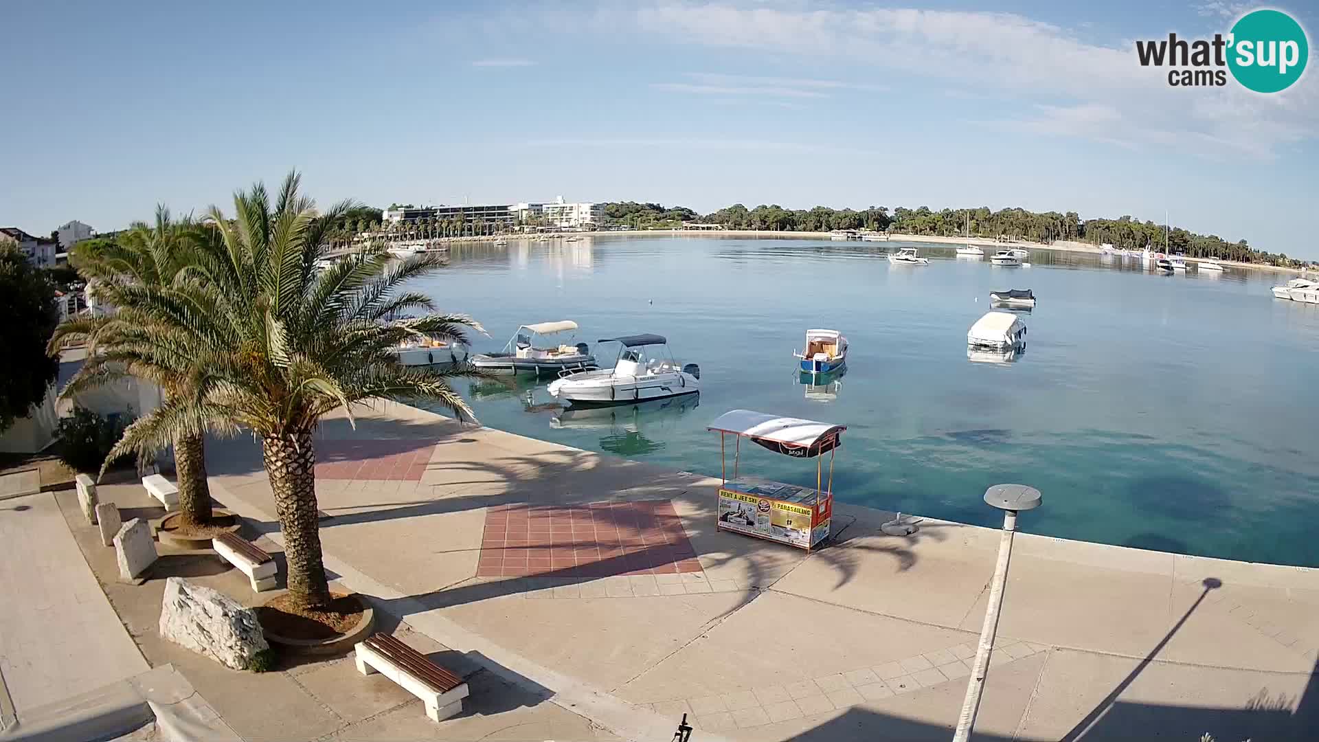 Seaside promenade in Novalja