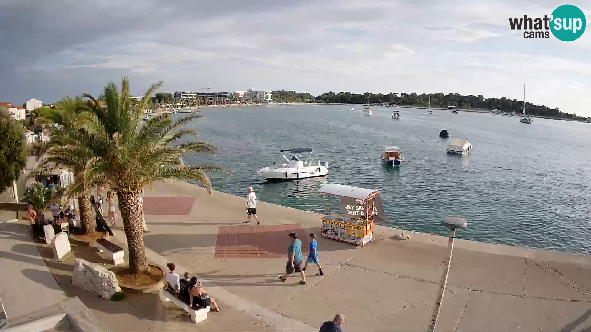 Seaside promenade in Novalja
