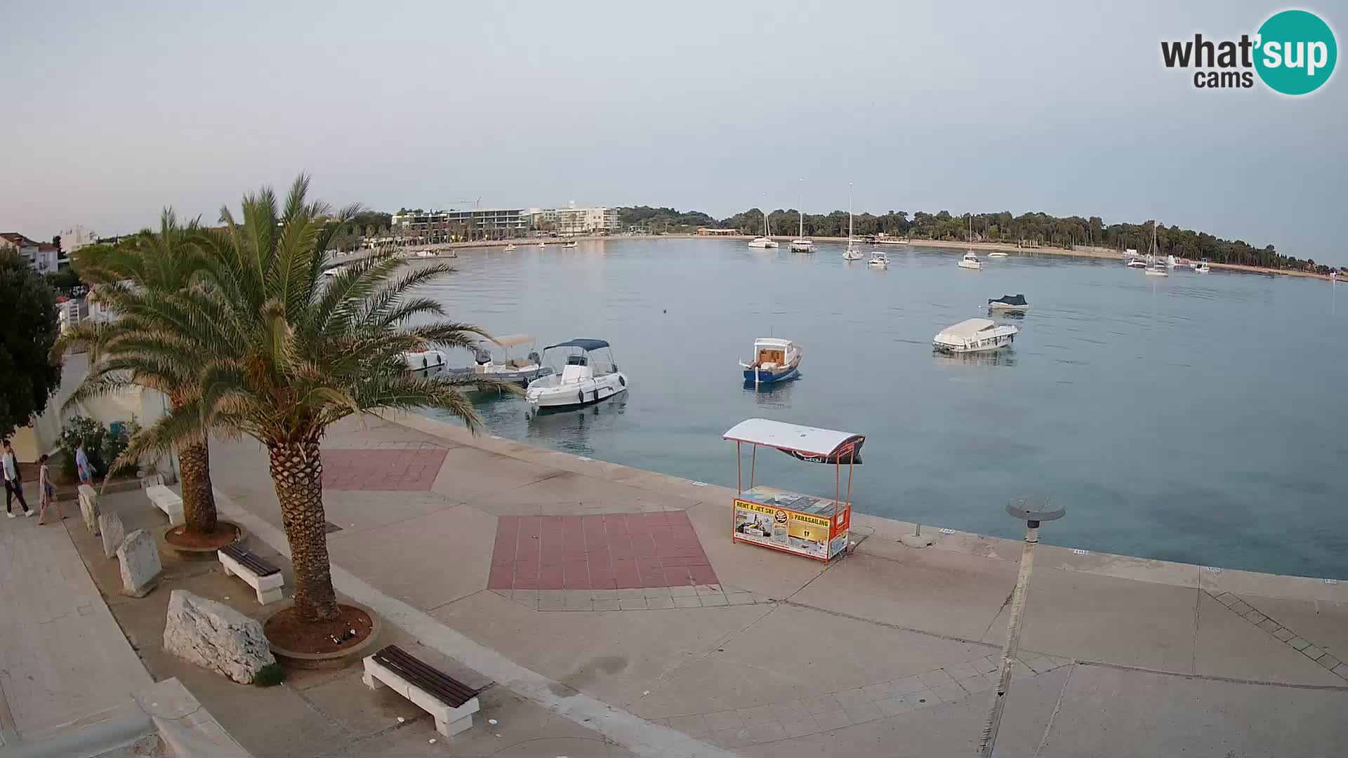 Seaside promenade in Novalja