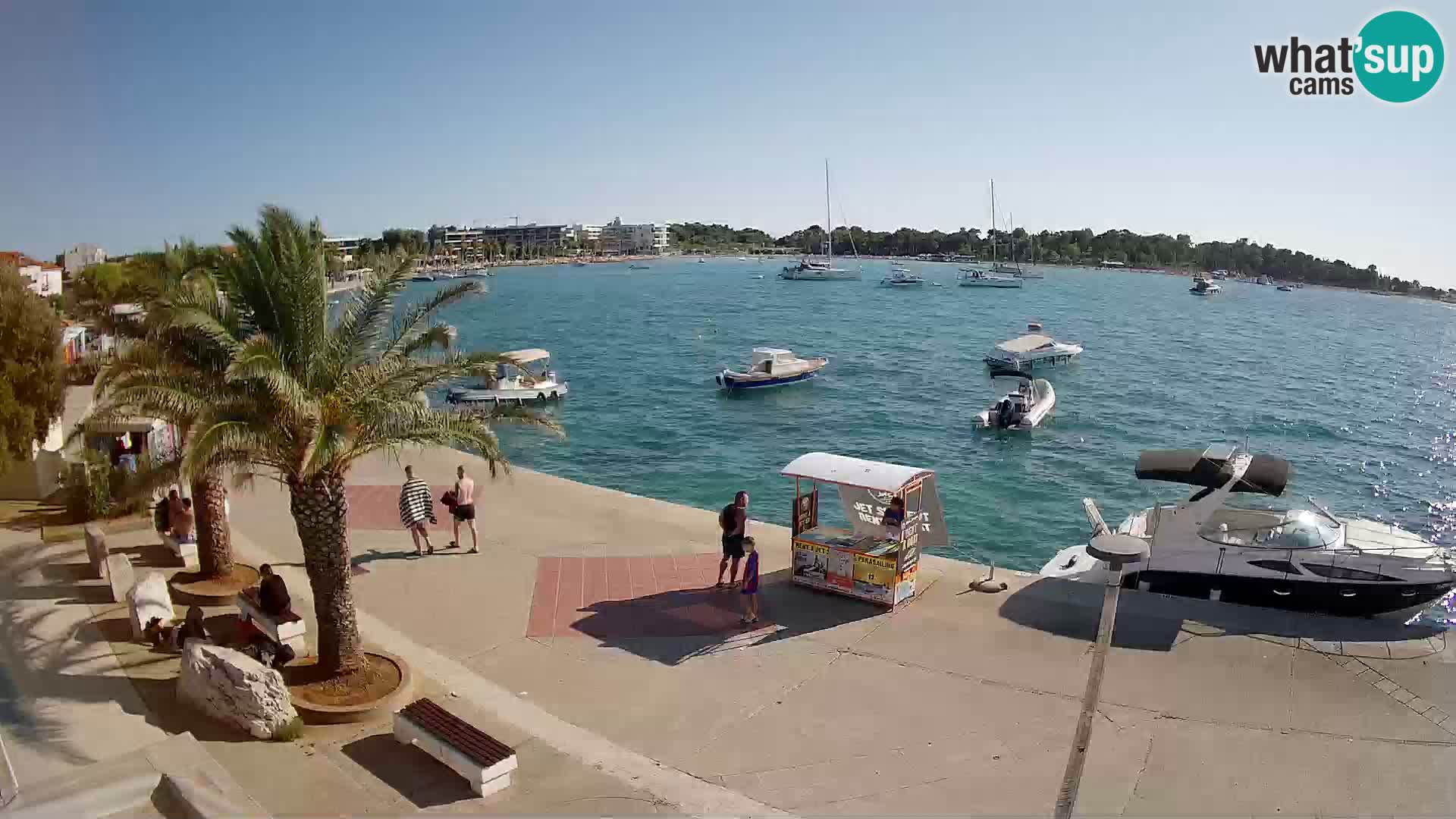 Seaside promenade in Novalja