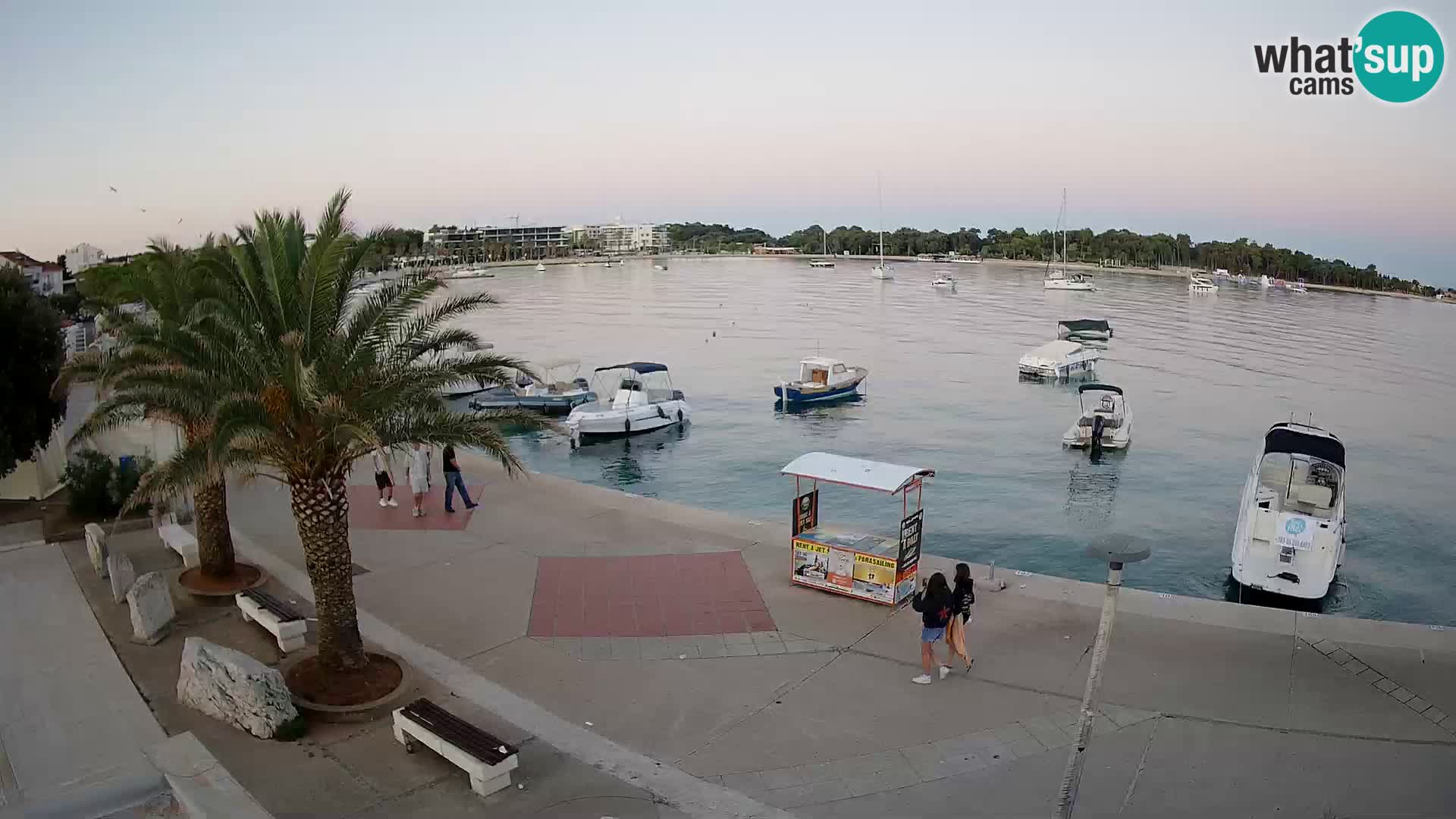 Seaside promenade in Novalja