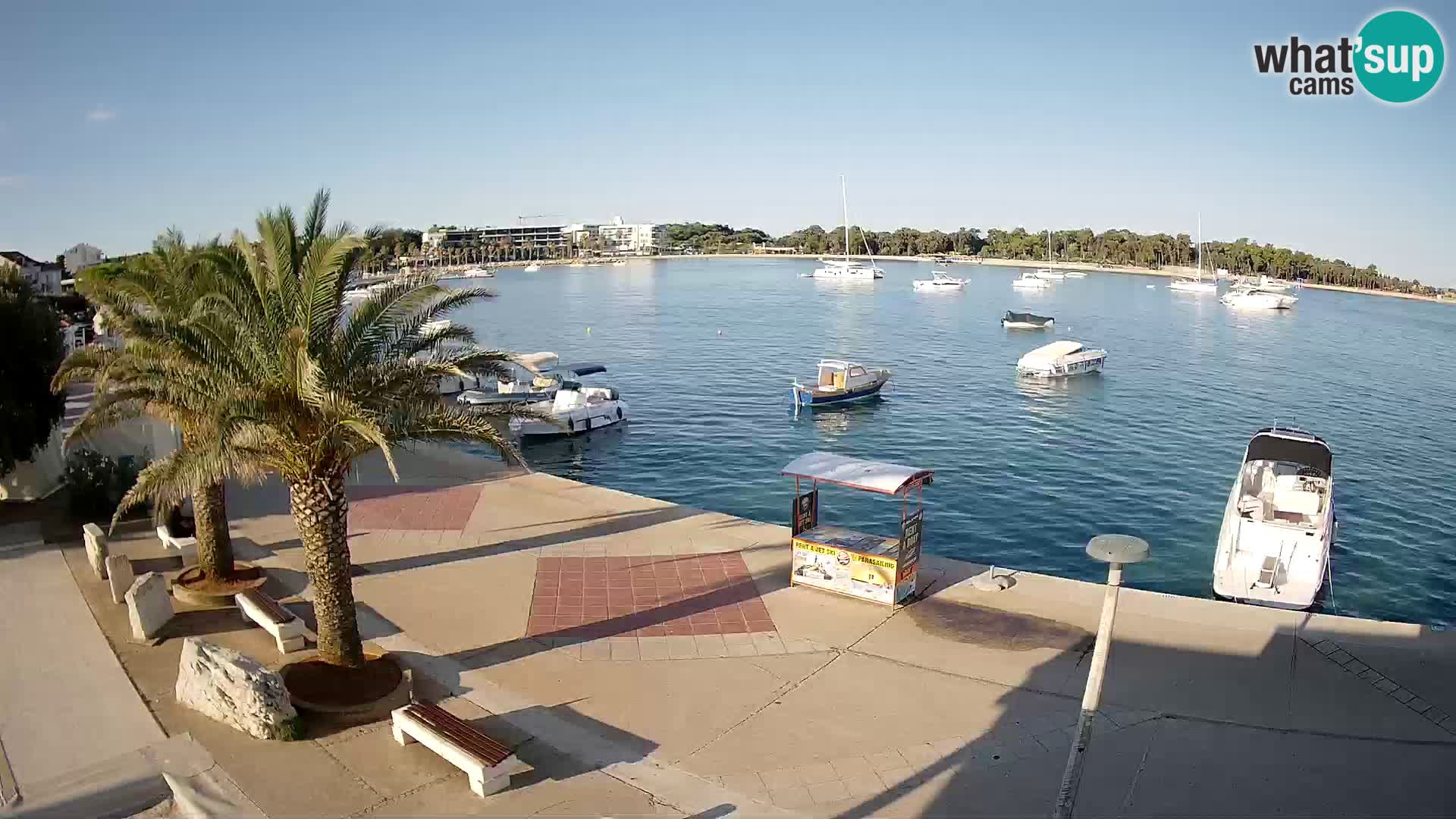 Seaside promenade in Novalja