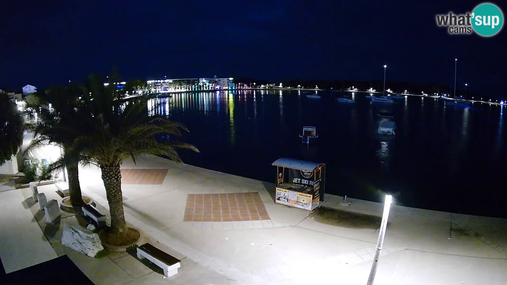 Seaside promenade in Novalja