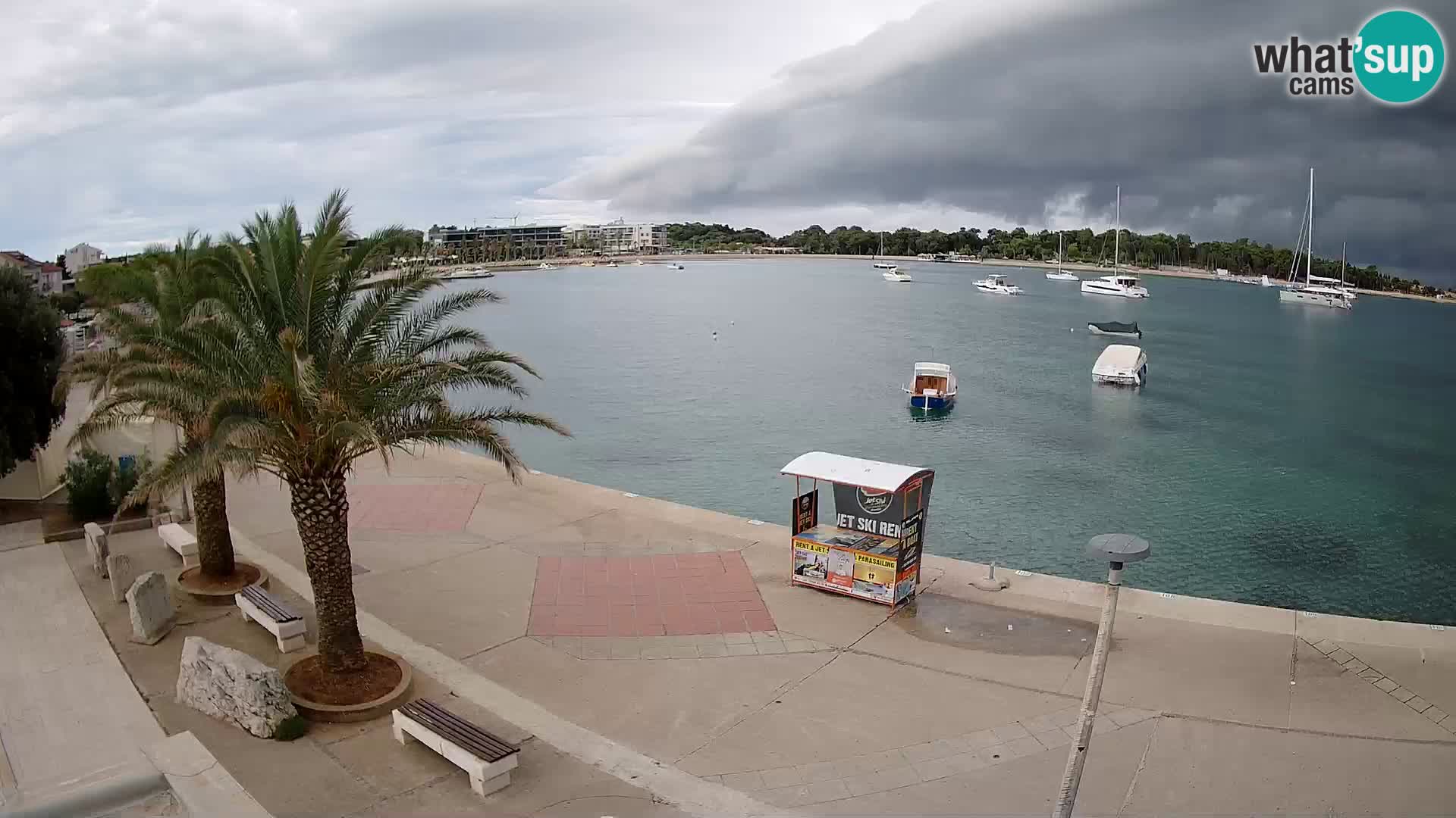Seaside promenade in Novalja