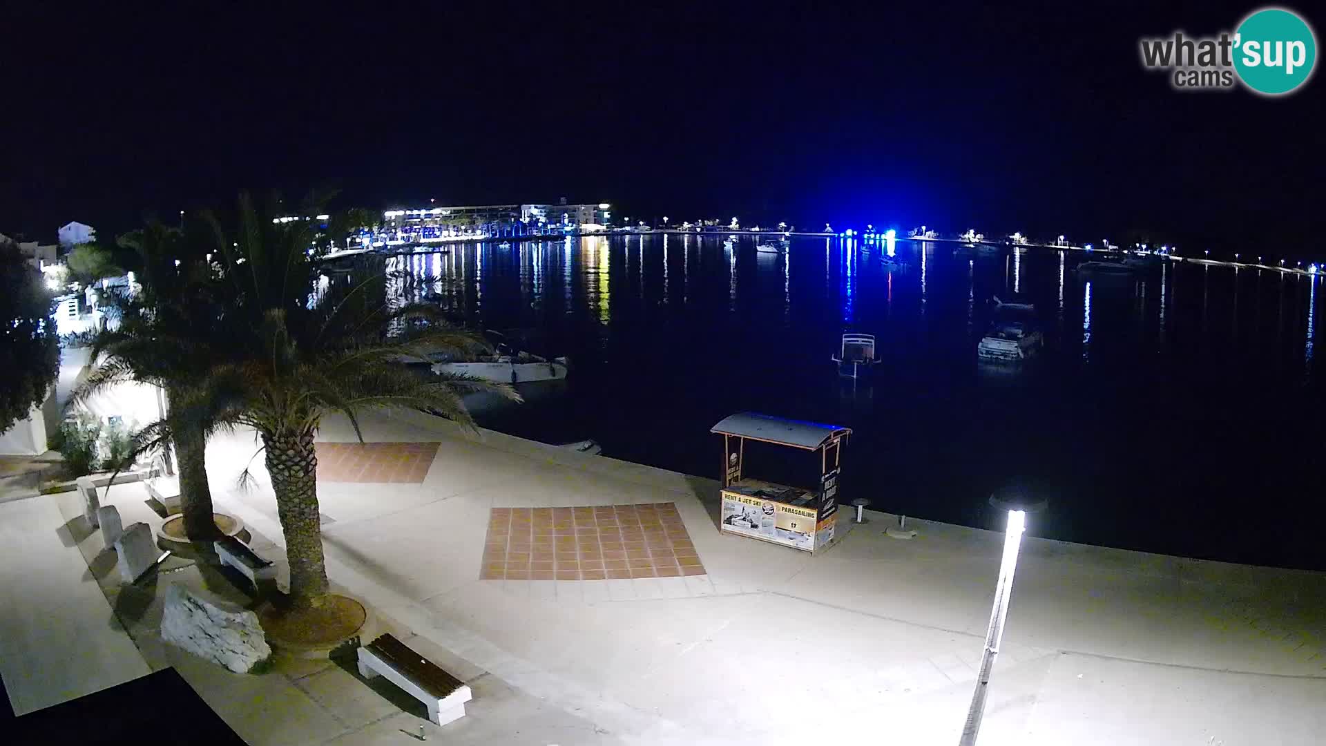 Seaside promenade in Novalja