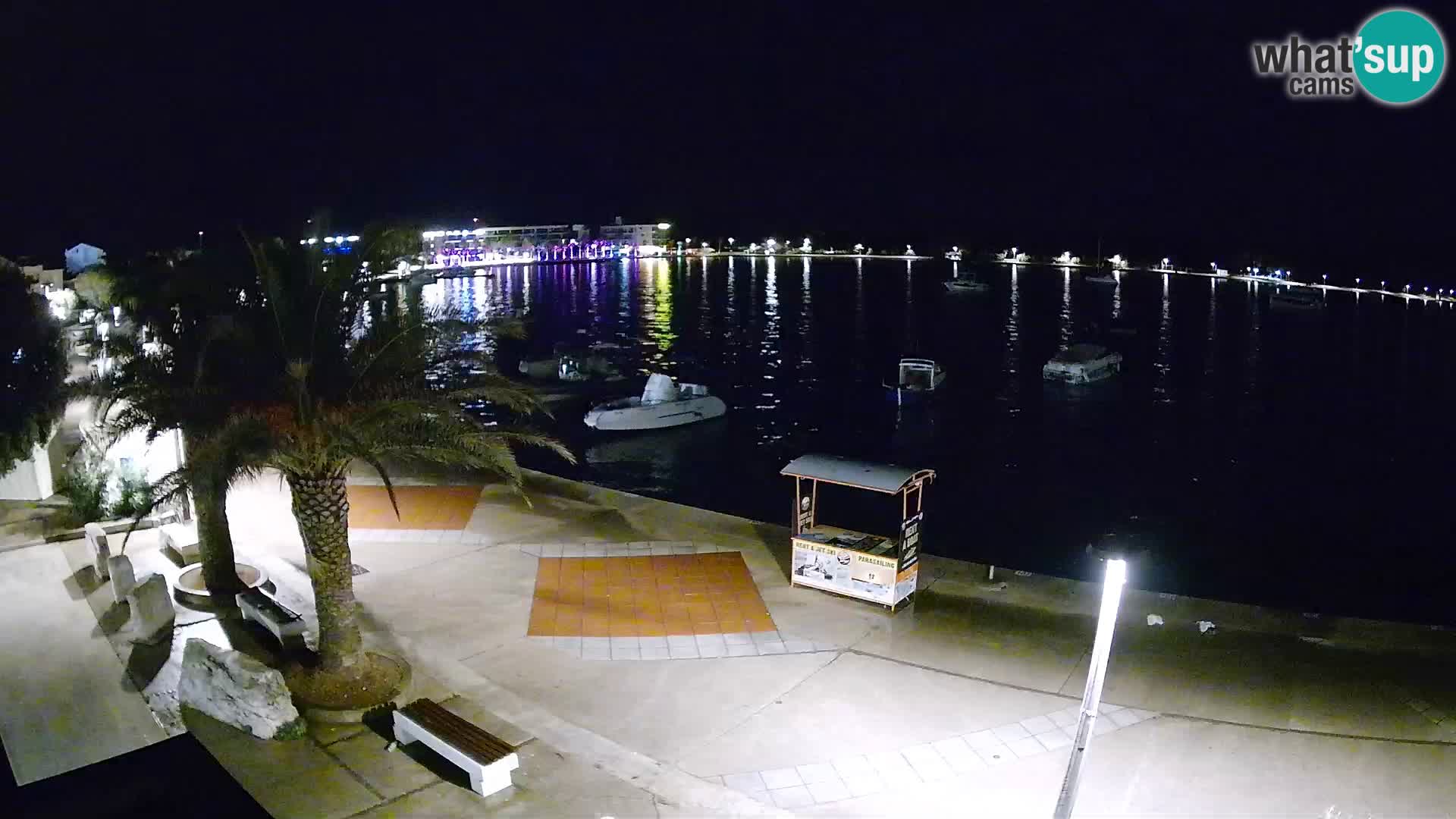 Seaside promenade in Novalja