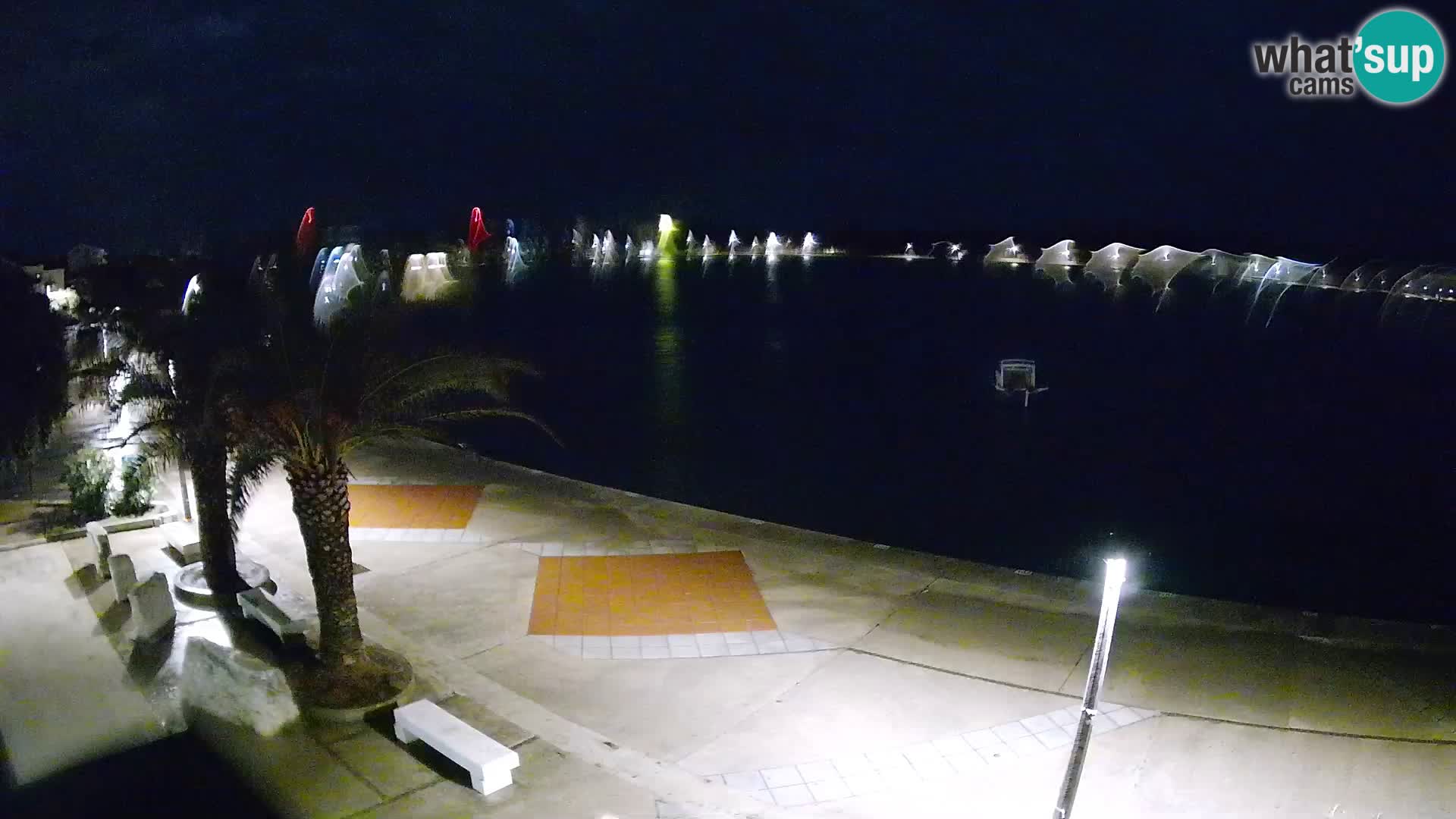 Seaside promenade in Novalja