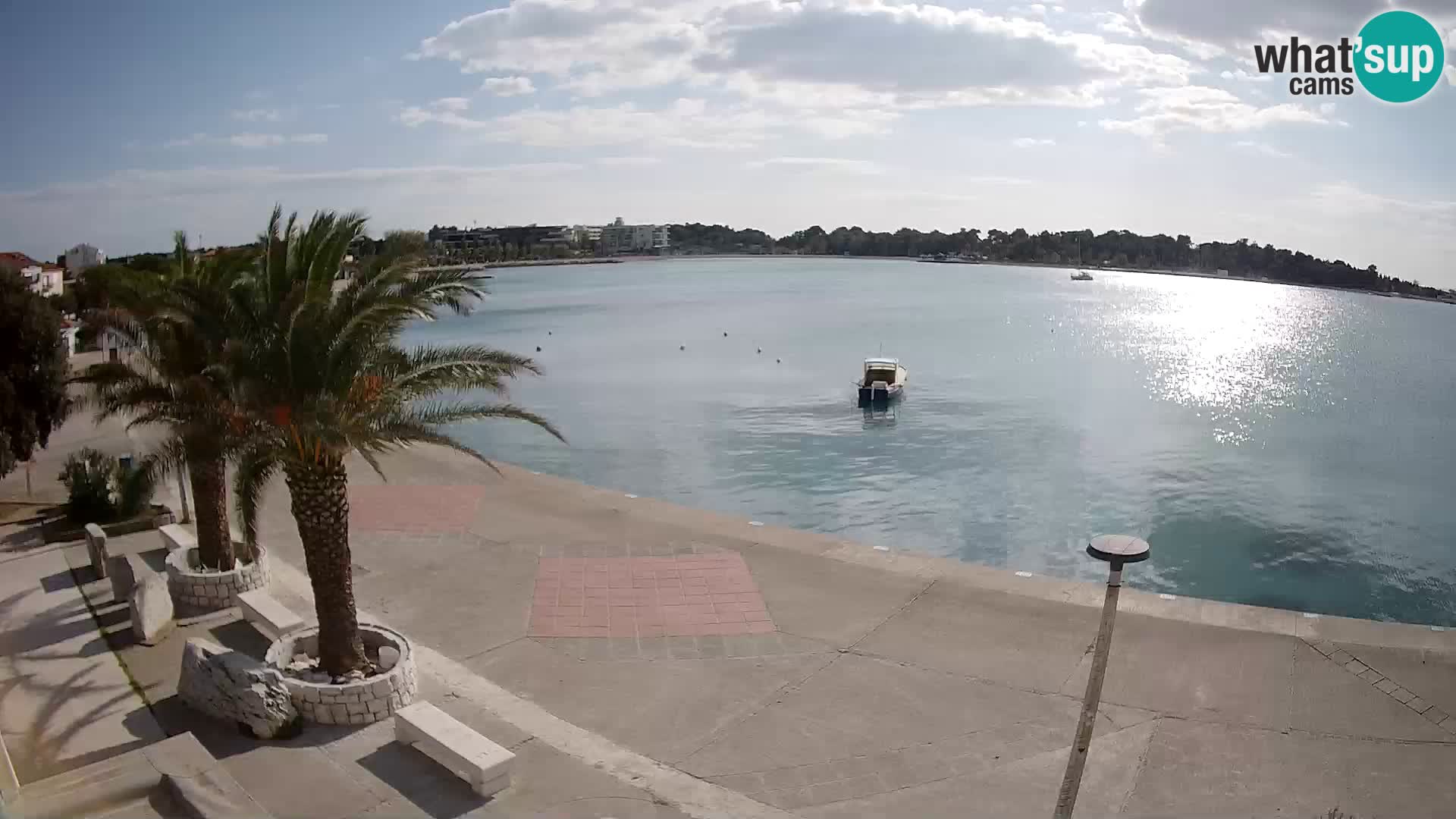 Seaside promenade in Novalja