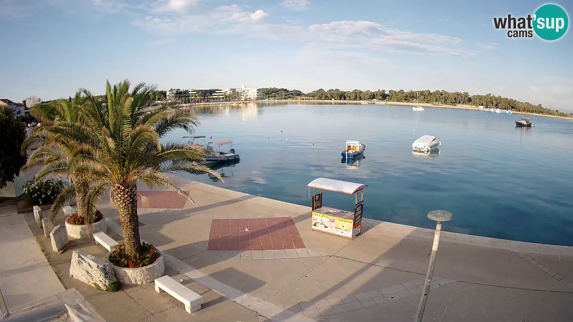 Seaside promenade in Novalja