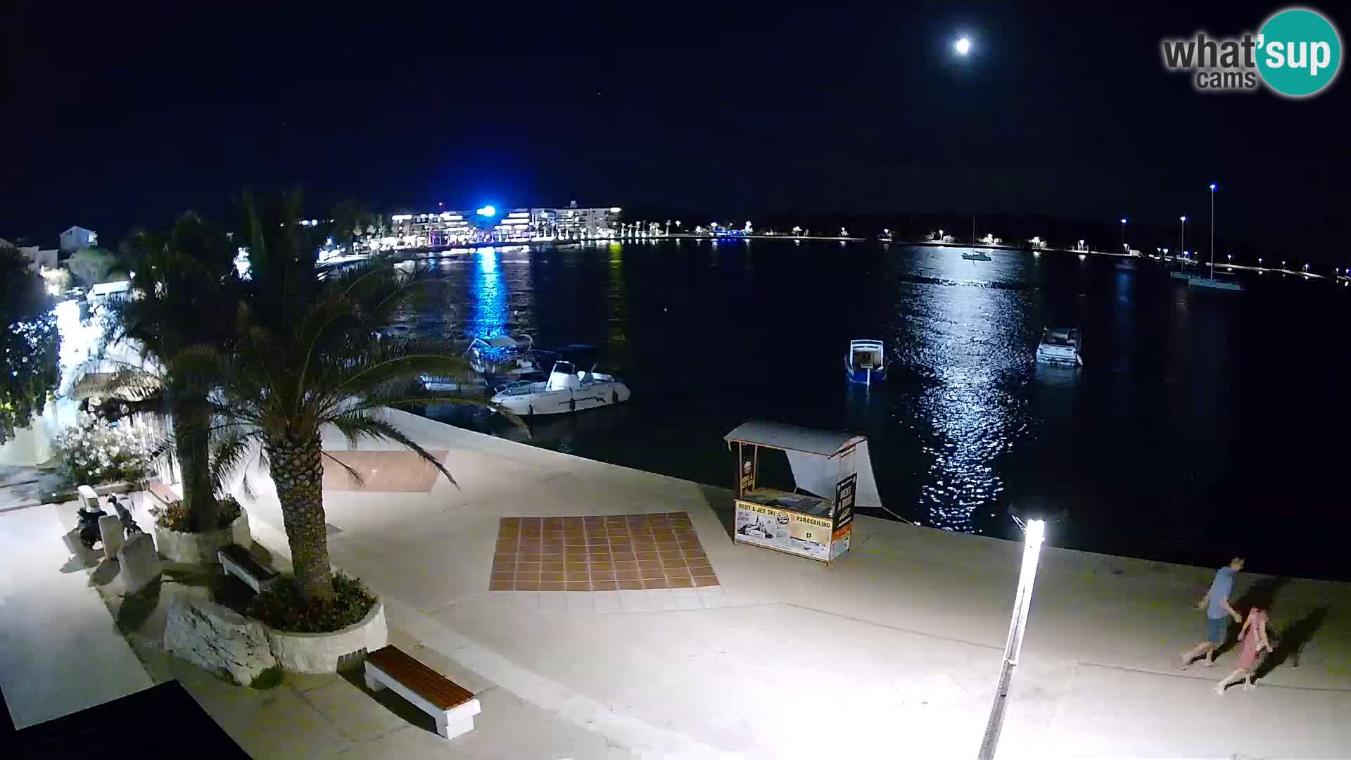 Seaside promenade in Novalja