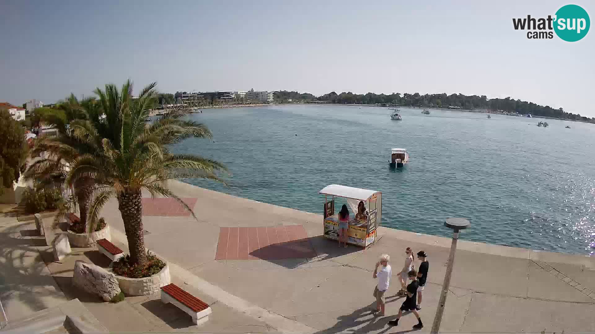 Seaside promenade in Novalja