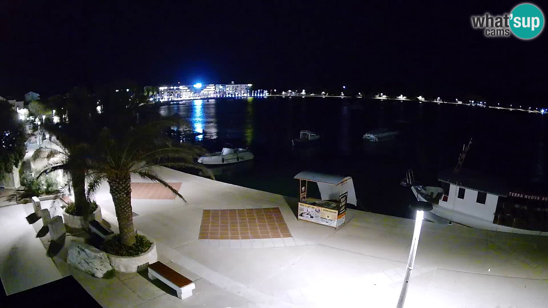 Seaside promenade in Novalja