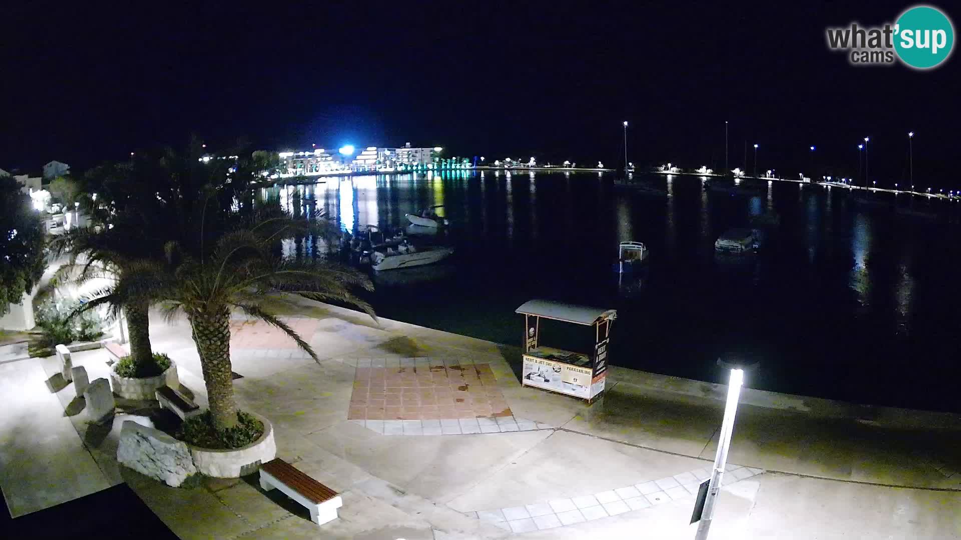 Seaside promenade in Novalja