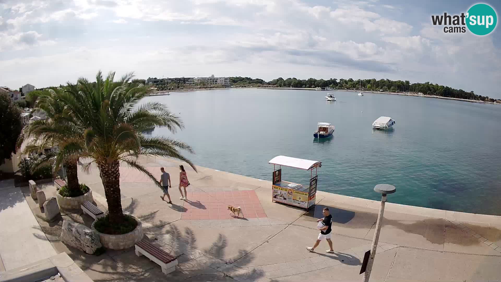 Seaside promenade in Novalja
