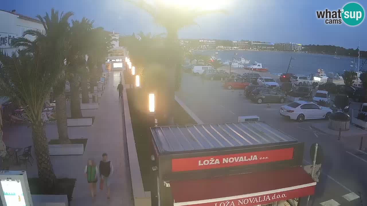 Spletna kamera Novalja – Obala Petra Krešimira IV