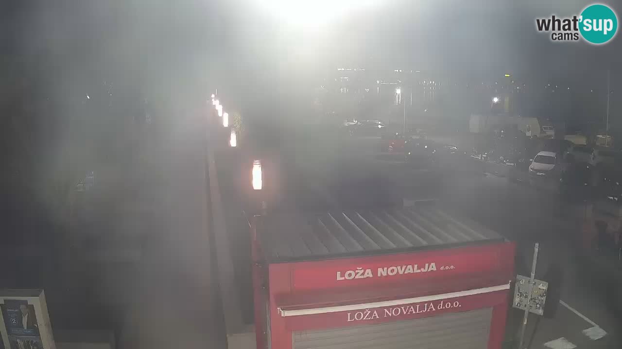 Web kamera Novalja – Obala Petra Krešimira IV