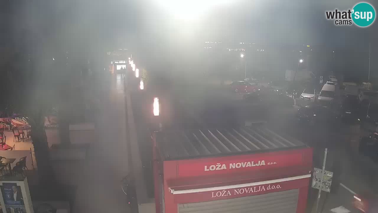 Web kamera Novalja – Obala Petra Krešimira IV
