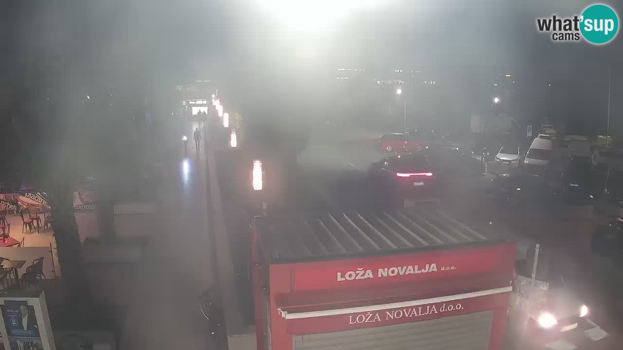 Camera en diecto Novalja – Obala Petra Krešimira IV