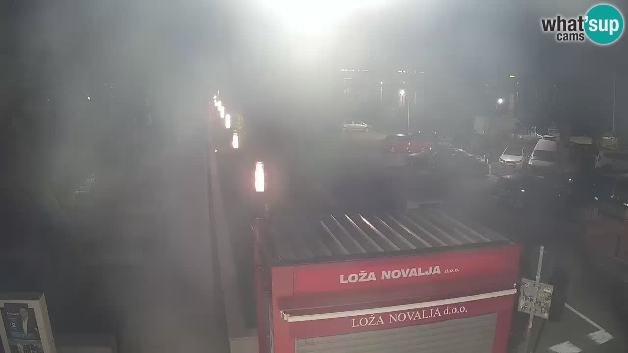 Web kamera Novalja – Obala Petra Krešimira IV