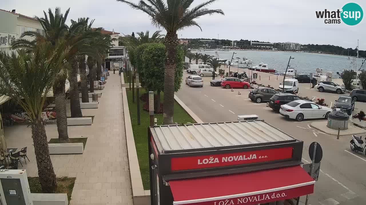 Spletna kamera Novalja – Obala Petra Krešimira IV