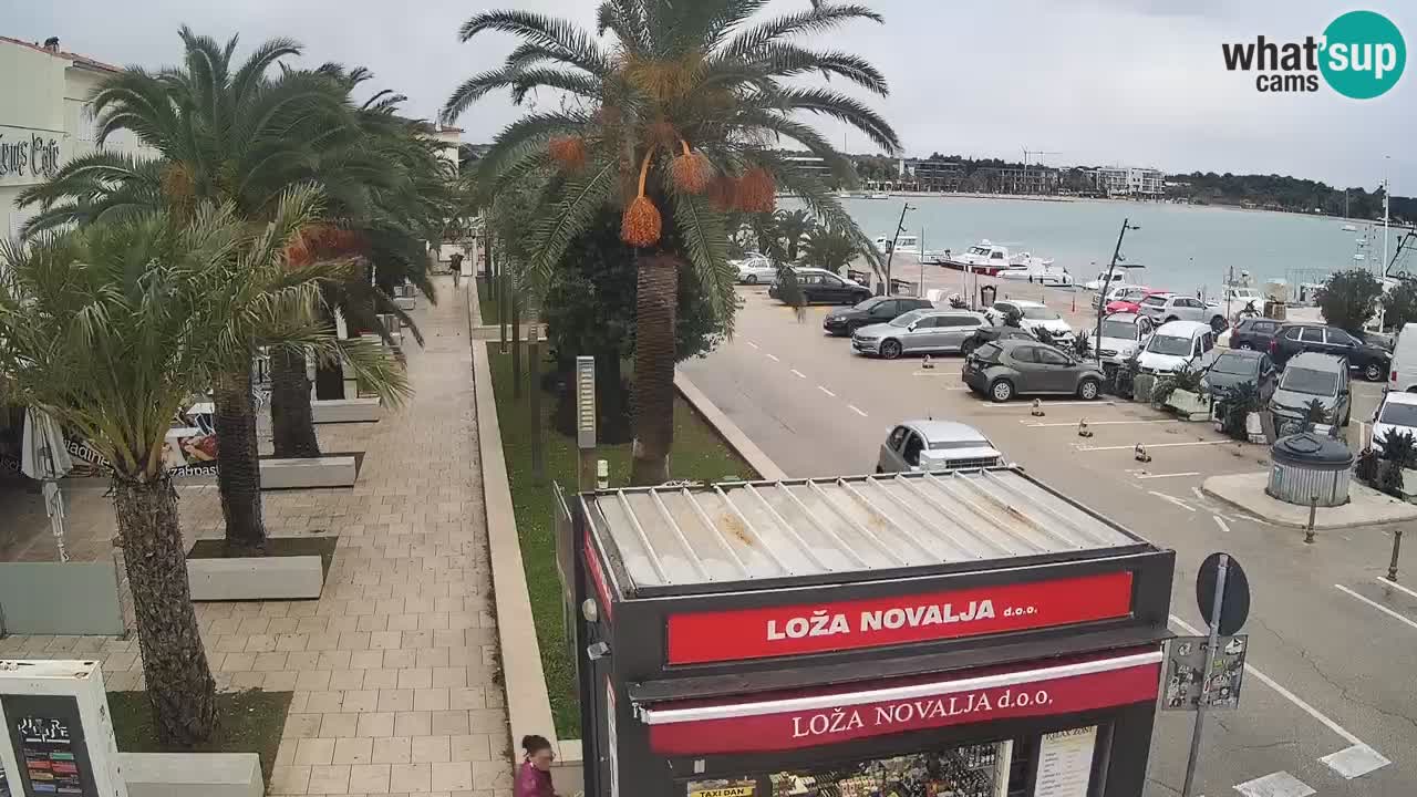 Webcam live Novalja – Obala Petra Krešimira IV