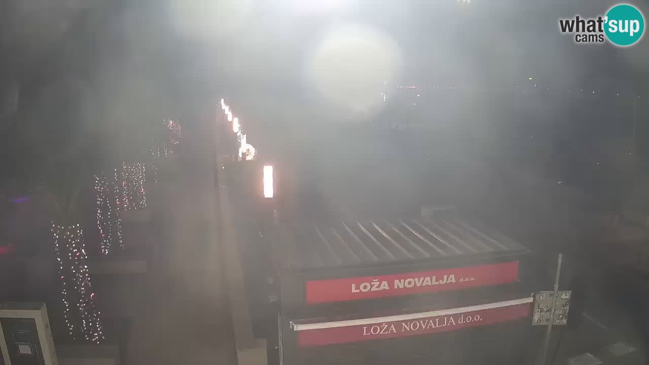 Live cam Novalja – Obala Petra Krešimira IV