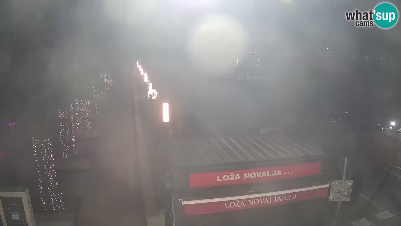 Live cam Novalja – Obala Petra Krešimira IV