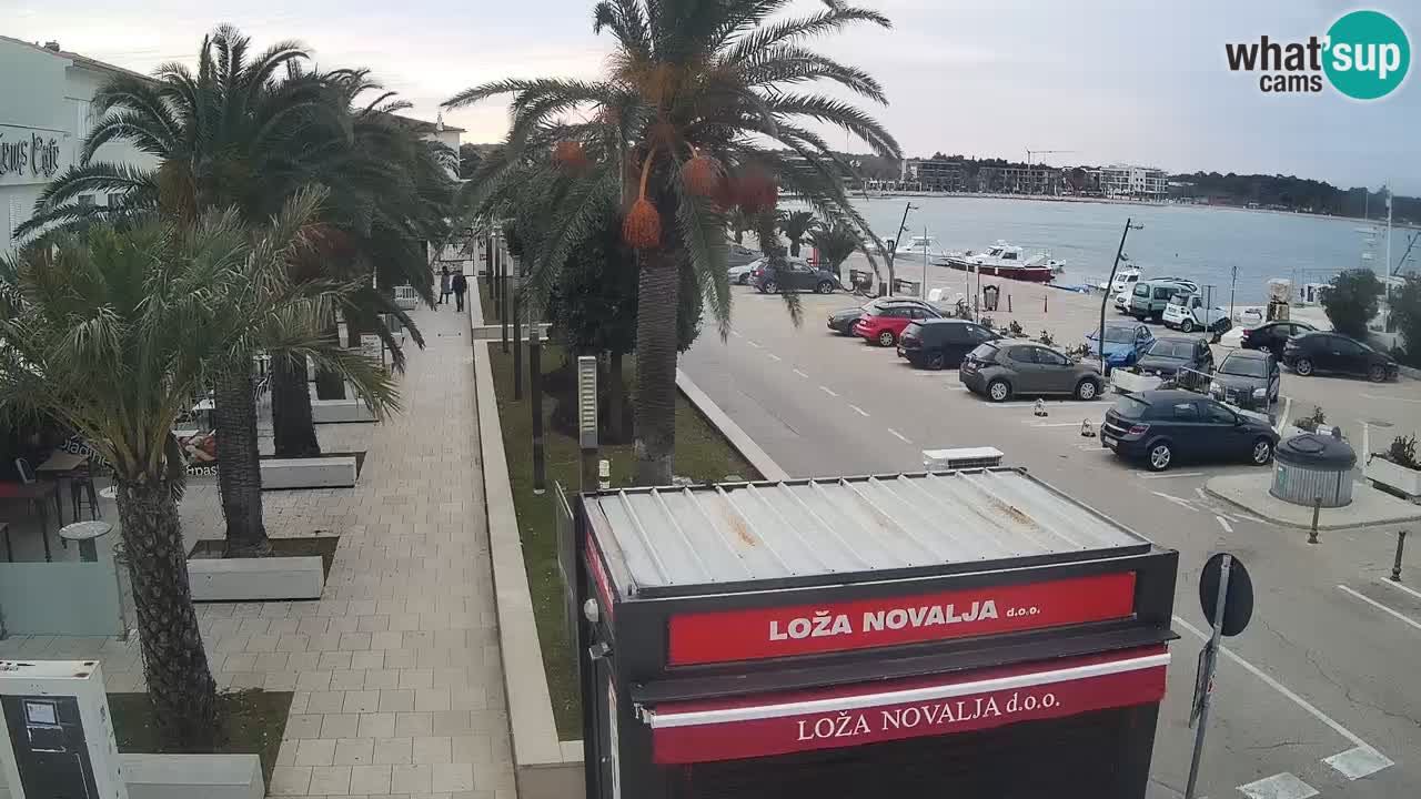 Webcam live Novalja – Obala Petra Krešimira IV