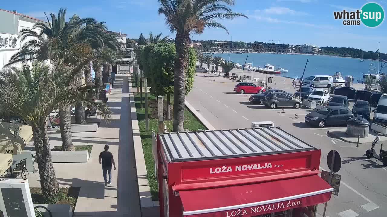 Web kamera Novalja – Obala Petra Krešimira IV