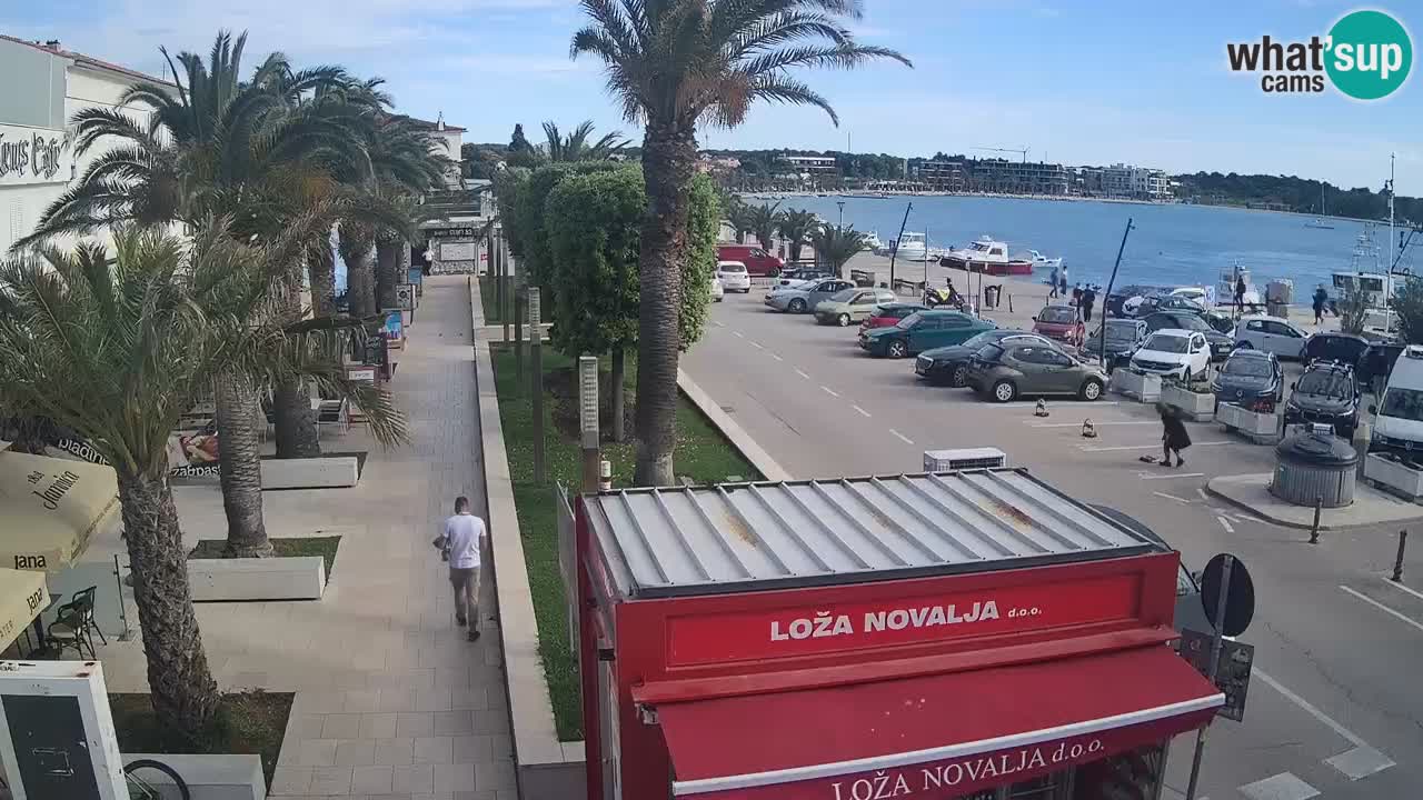 Spletna kamera Novalja – Obala Petra Krešimira IV