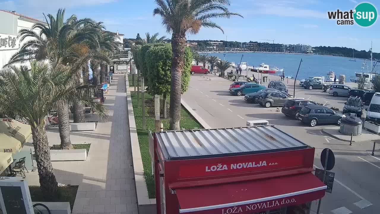 Spletna kamera Novalja – Obala Petra Krešimira IV