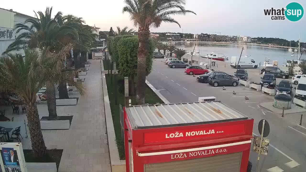 Spletna kamera Novalja – Obala Petra Krešimira IV