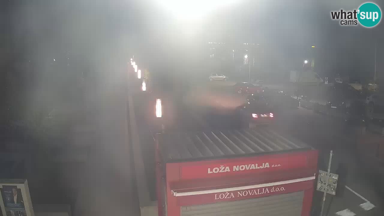 Camera en diecto Novalja – Obala Petra Krešimira IV