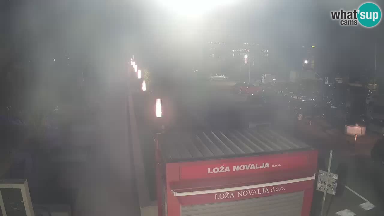 Camera en diecto Novalja – Obala Petra Krešimira IV