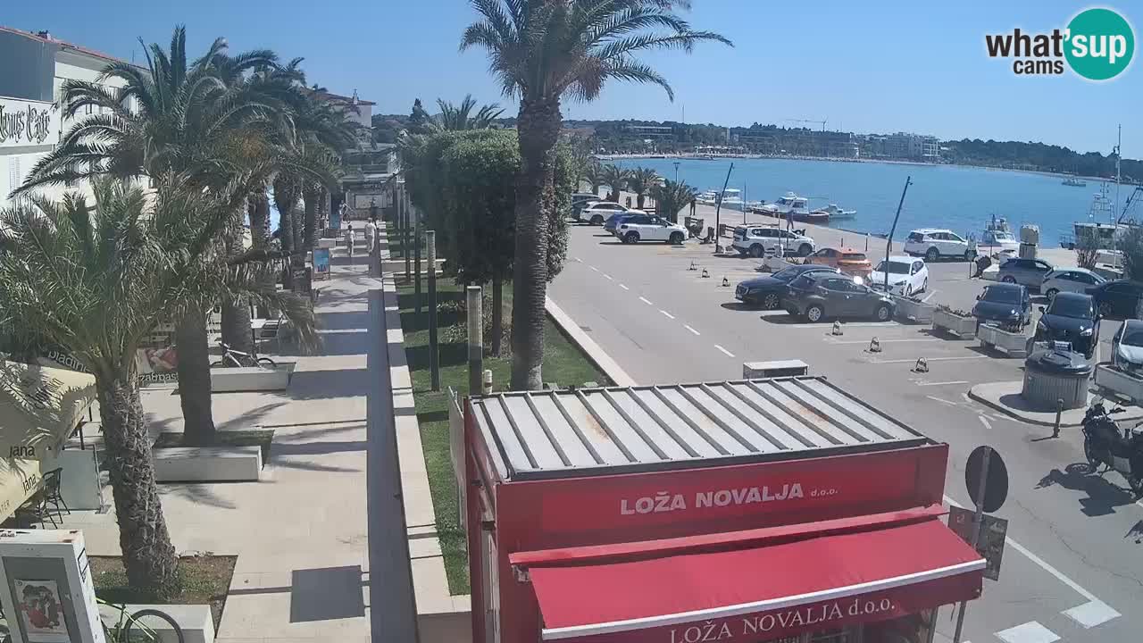 Spletna kamera Novalja – Obala Petra Krešimira IV