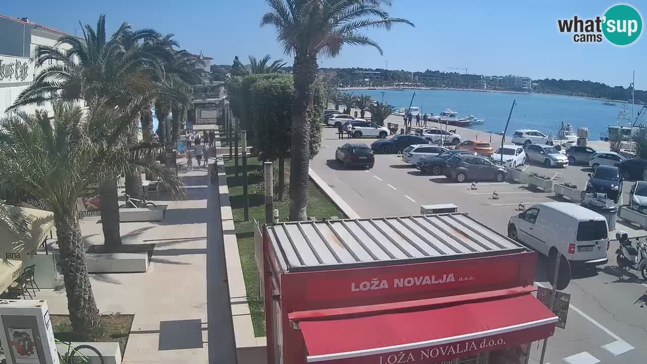 Spletna kamera Novalja – Obala Petra Krešimira IV