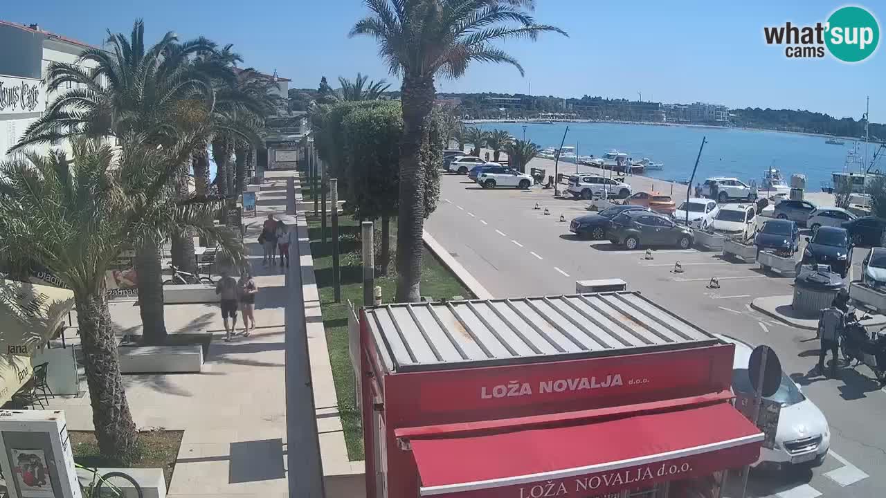 Spletna kamera Novalja – Obala Petra Krešimira IV