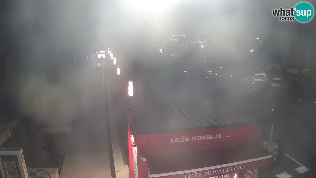 Web kamera Novalja – Obala Petra Krešimira IV