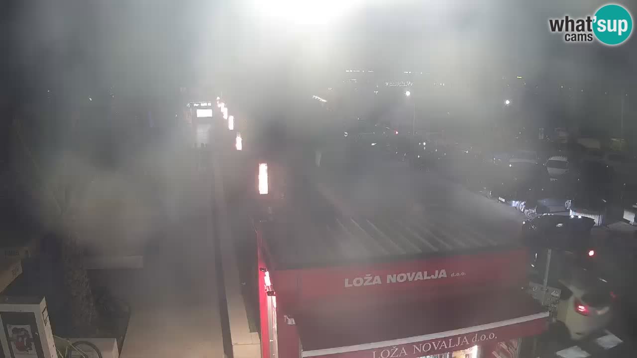 Camera en diecto Novalja – Obala Petra Krešimira IV